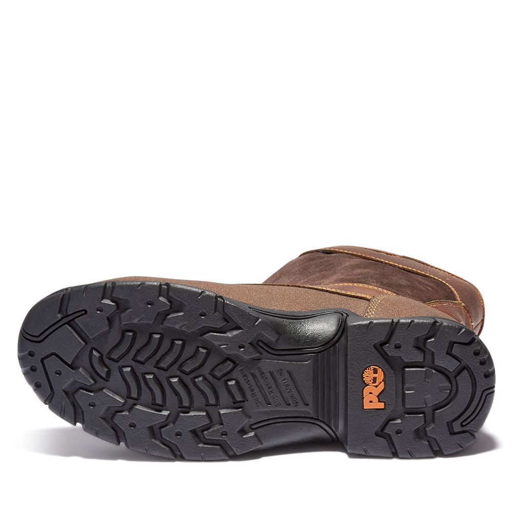 Botas Pro Timberland Hombre Pro Excave Wellington Met Guard Steel Toe Marrones - Chile RJW-708645